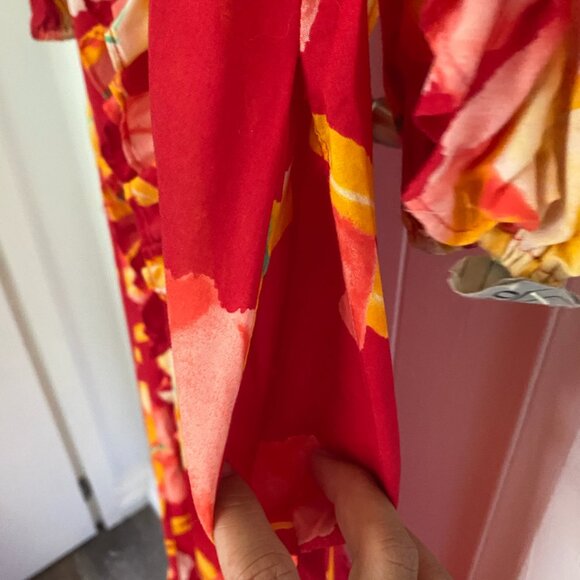 NWT Vintage Roseline Petrus Summer Muumuu Puff Sleeves Hawaiian Dress Size S - Picture 6 of 6